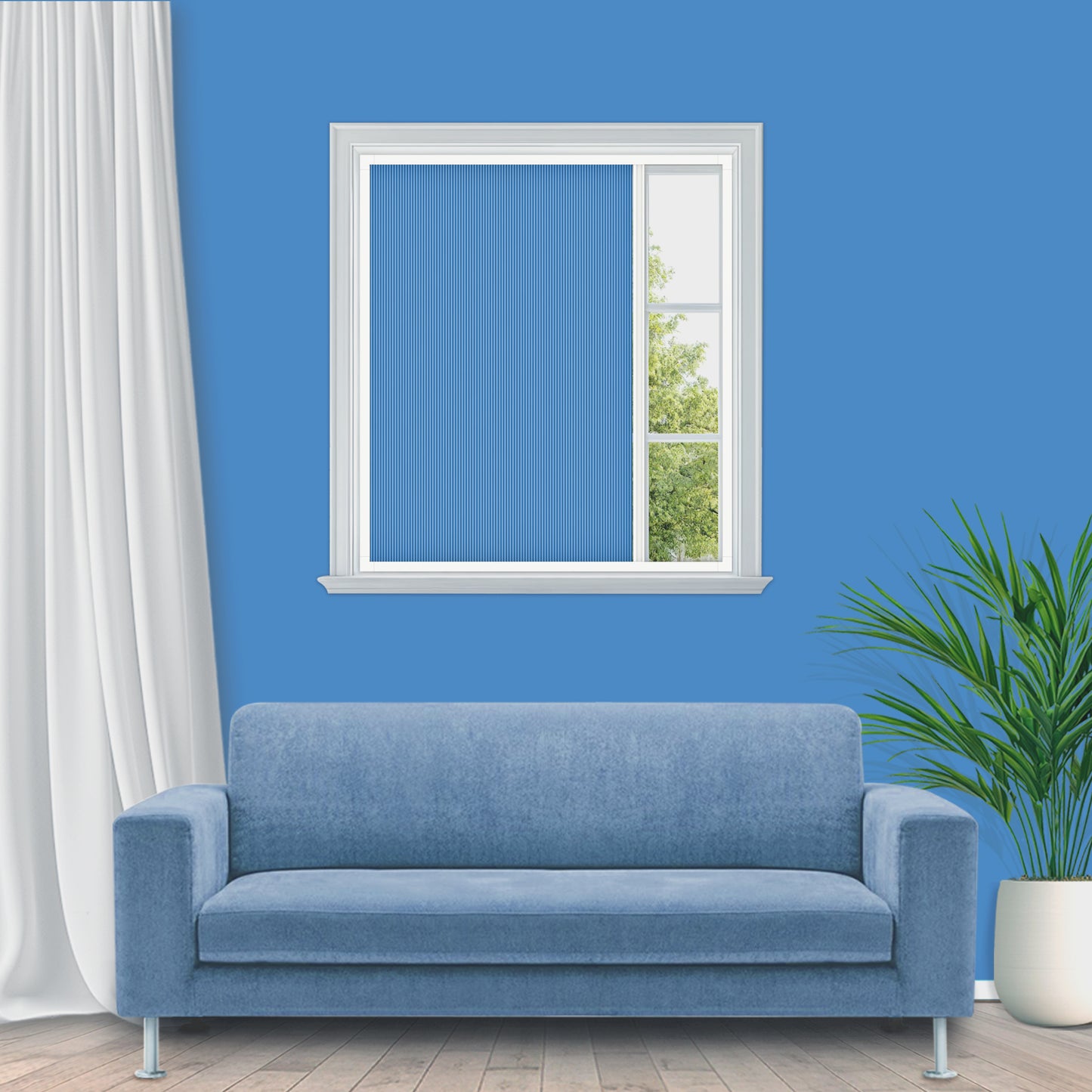 Honeycomb blackout curtain